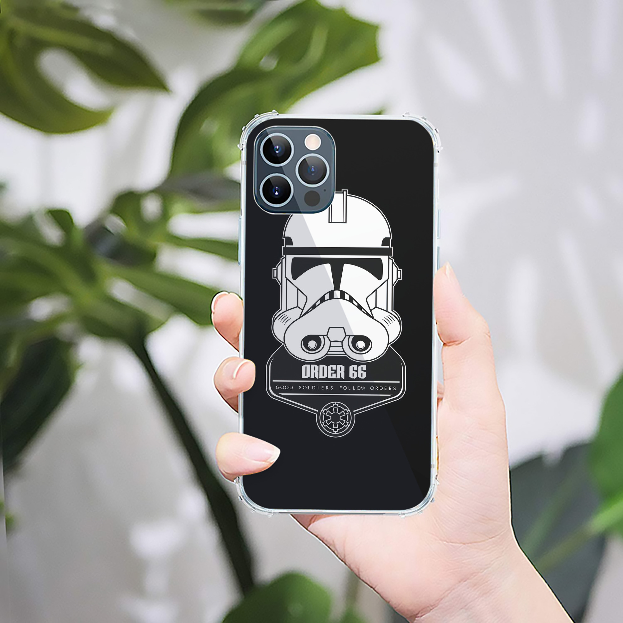 （画像用） スター・ウォーズ Star Wars 【iPhone 12シリーズ対応】透明スマホケース（クリアソフトケース）